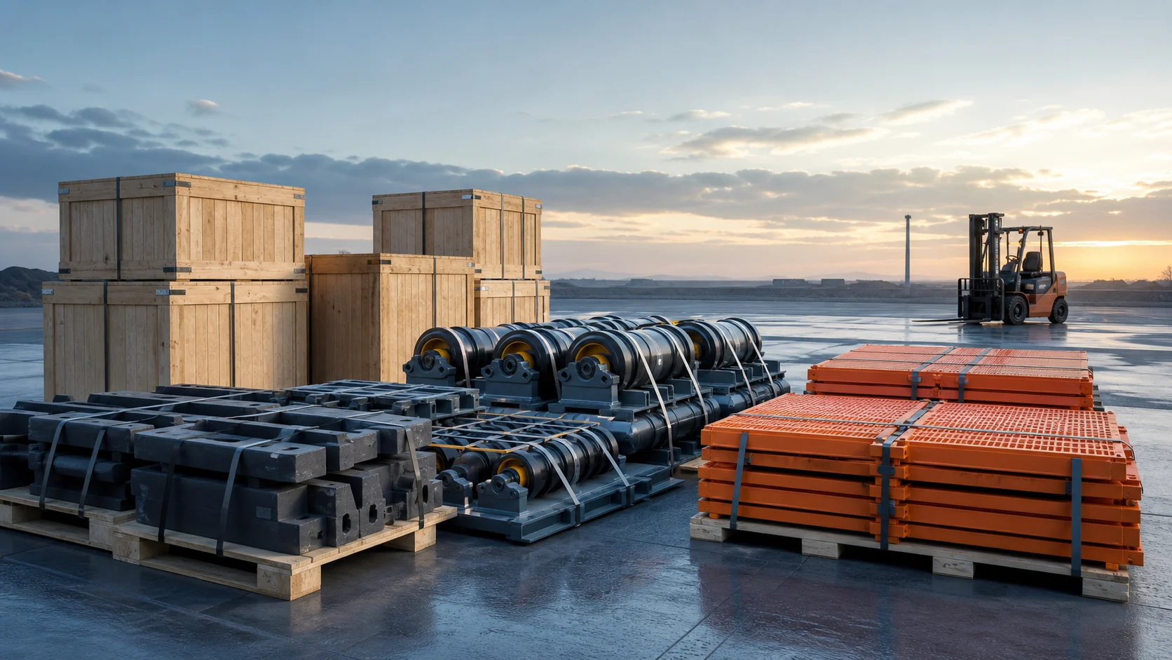 Mining consumables and spare parts prepared for global supply